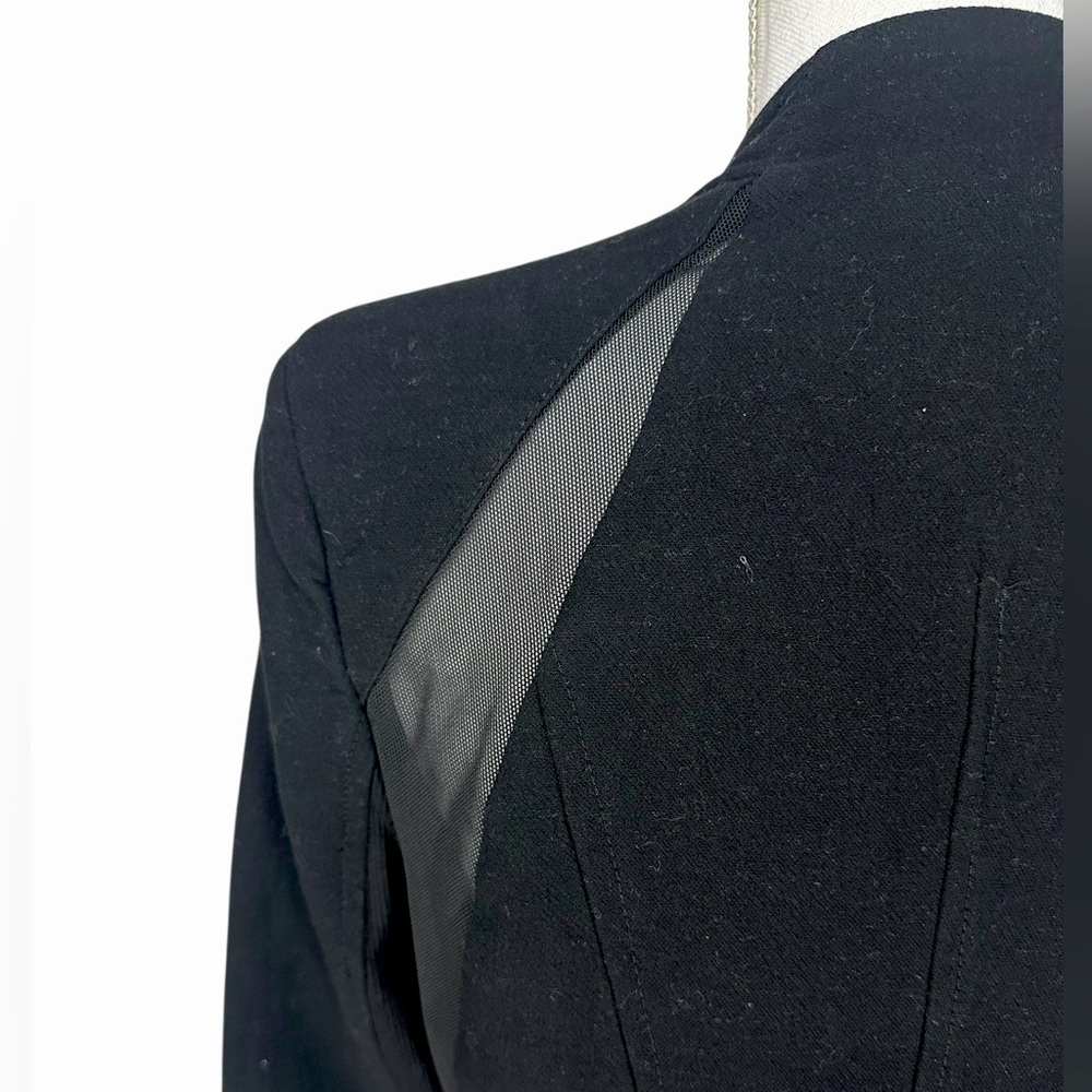 BLANK NYC / Black Double Zip Up Jacket Mesh Panels / Small / Goth Emo Indie - Picture 3 of 10